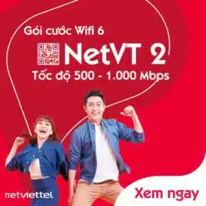 Gói NetVT 2 internet thoải mái cho gia đình