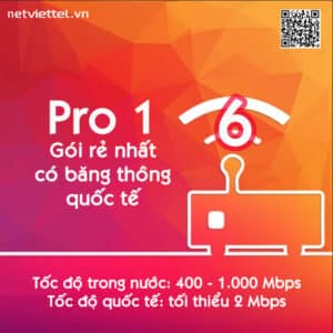 Gói PRO 1 internet chuyên nghiệp rẻ nhất