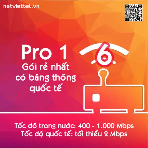 Gói PRO 1 internet chuyên nghiệp rẻ nhất